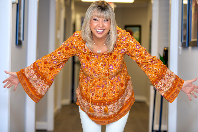 Patient happy aster service from Horizon dental partners
